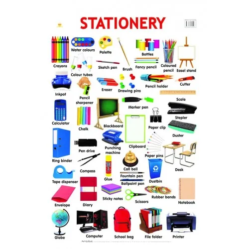 CHART LRG STATIONERY 75X50CM