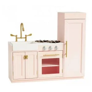 Play kitchen with fridge