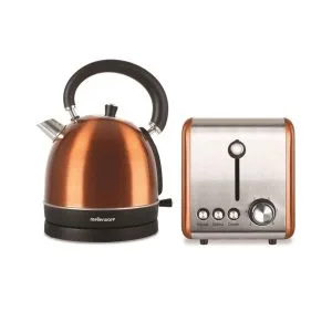 mellerware kettle and toaster set copper 46042CO