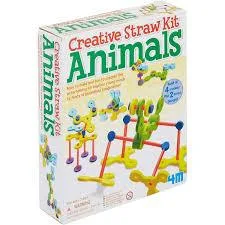 4M CREATIVE STRAW KIT ANIMAL