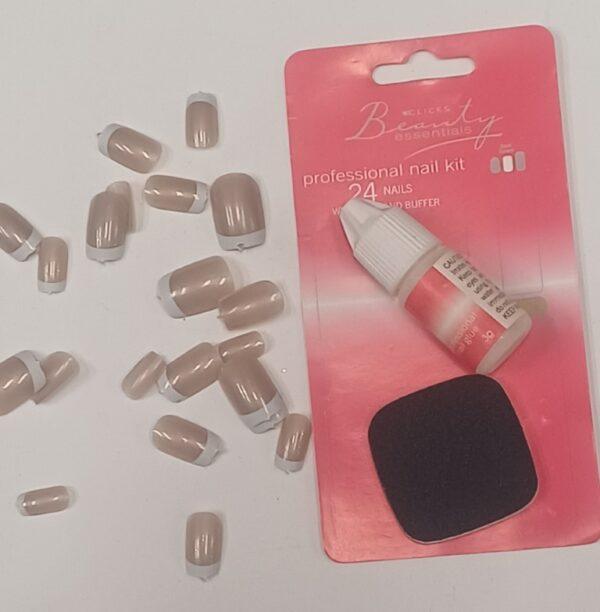 Nails Ladies Artificial Beige