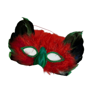 FASE MASK WITH FEATHERS