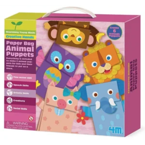 4M ANIMAL PAPER BAG PUPPETS 4672