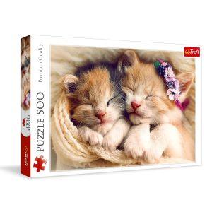 PUZZLE TREFL 500PC SLEEPING KITTENS 37271