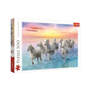 PUZZLE TREFL 500PC GALLOING WHITE HORSES 37289