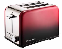 RUSSELL HOBBS RED OMBRE 2 SLICE TOASTER RHOMBT RED