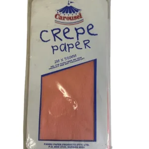 CREPE PAPER 2MX500MM PEACH