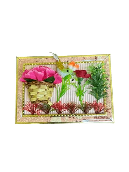 FRAME WITH FLOWER LIGHT UP