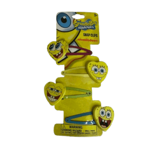 HAIR WATER CLIPS SPONGEBOB 4PC