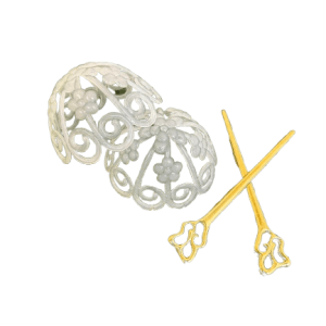 HAIR BUN CRYSTAL 12 PACK