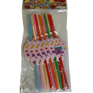 PARTY STRAWS BENDY 12S
