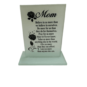 MOTHERS DAY PLAQUE FROSTED