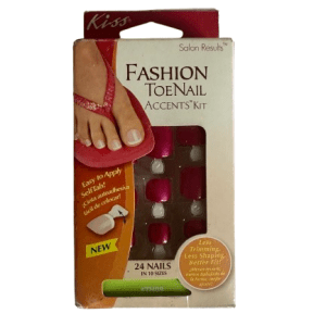 NAILS KISS FASHION TOENAIL 24S