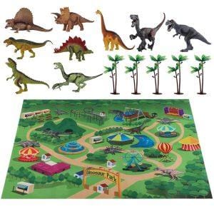 Dinosaur World Activity Play Mat with Toy Models