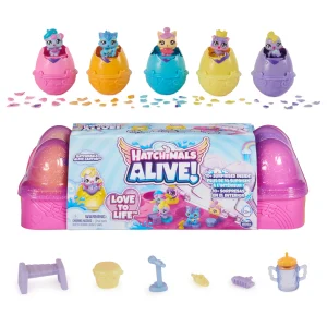 HATCHIMALS ALIVE RAINBOW SPLASH 6 EGG CARTOON