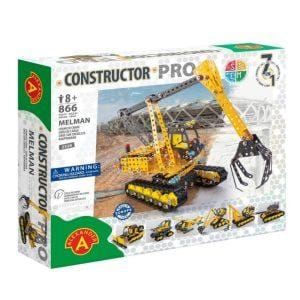 CONSTRUCTOR METAL TOY PRO CRAWLER CRANE MELMAN 866 PCE