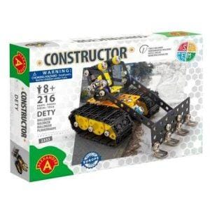 CONSTRUCTOR METAL TOY  BULLDOZER DETY 216 PCE