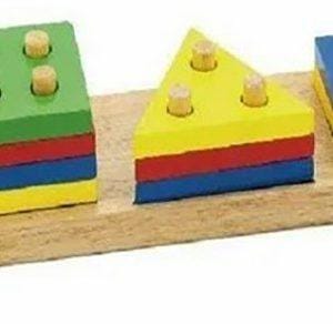 GEOMETRIC SHAPES WOODEN SMART STACKER