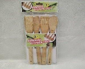 KITCHEN TOOLS BAMBOO SET OF 4
