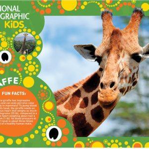 PLACE MAT NATIONAL GEO GIRAFFE 3D LENTICULAR
